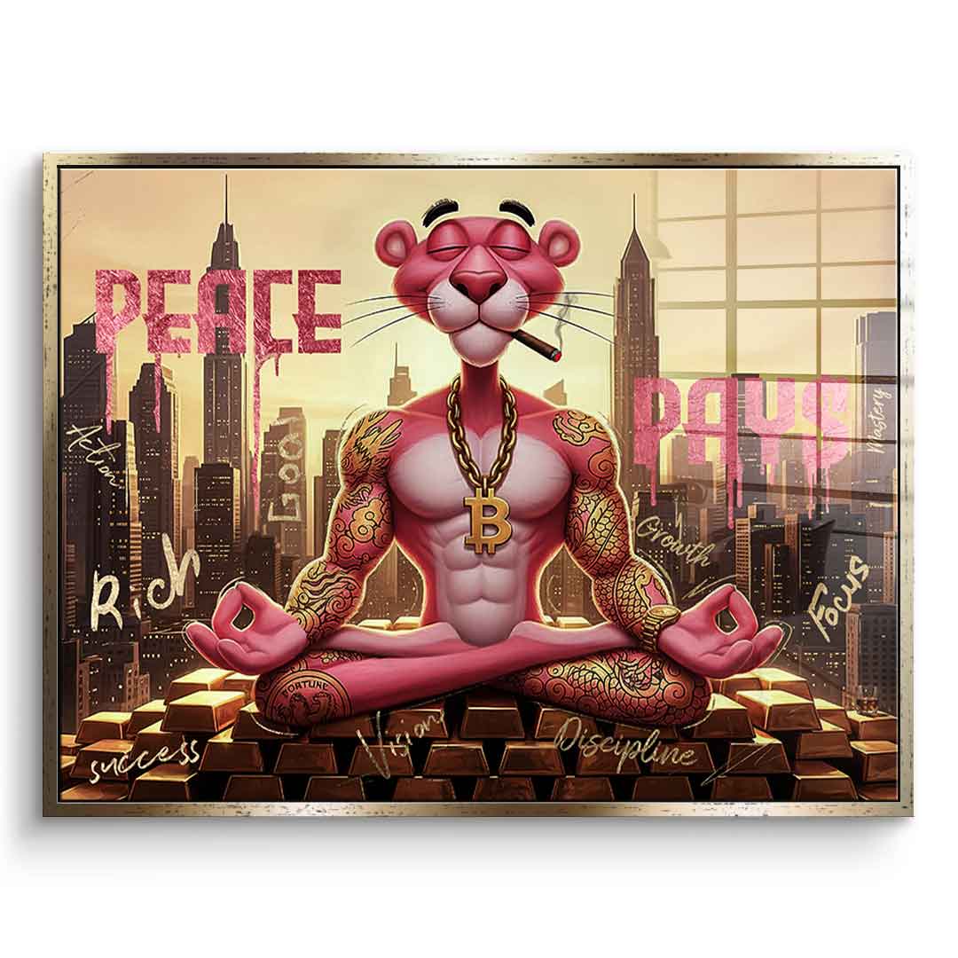 Peace Pays - Acrylglas