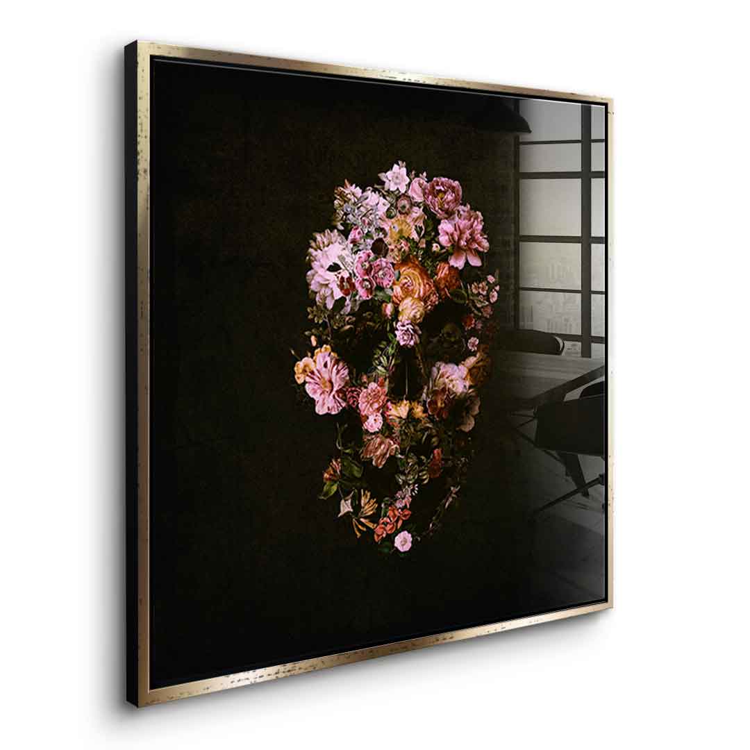 Peachy Skull - Acrylglas