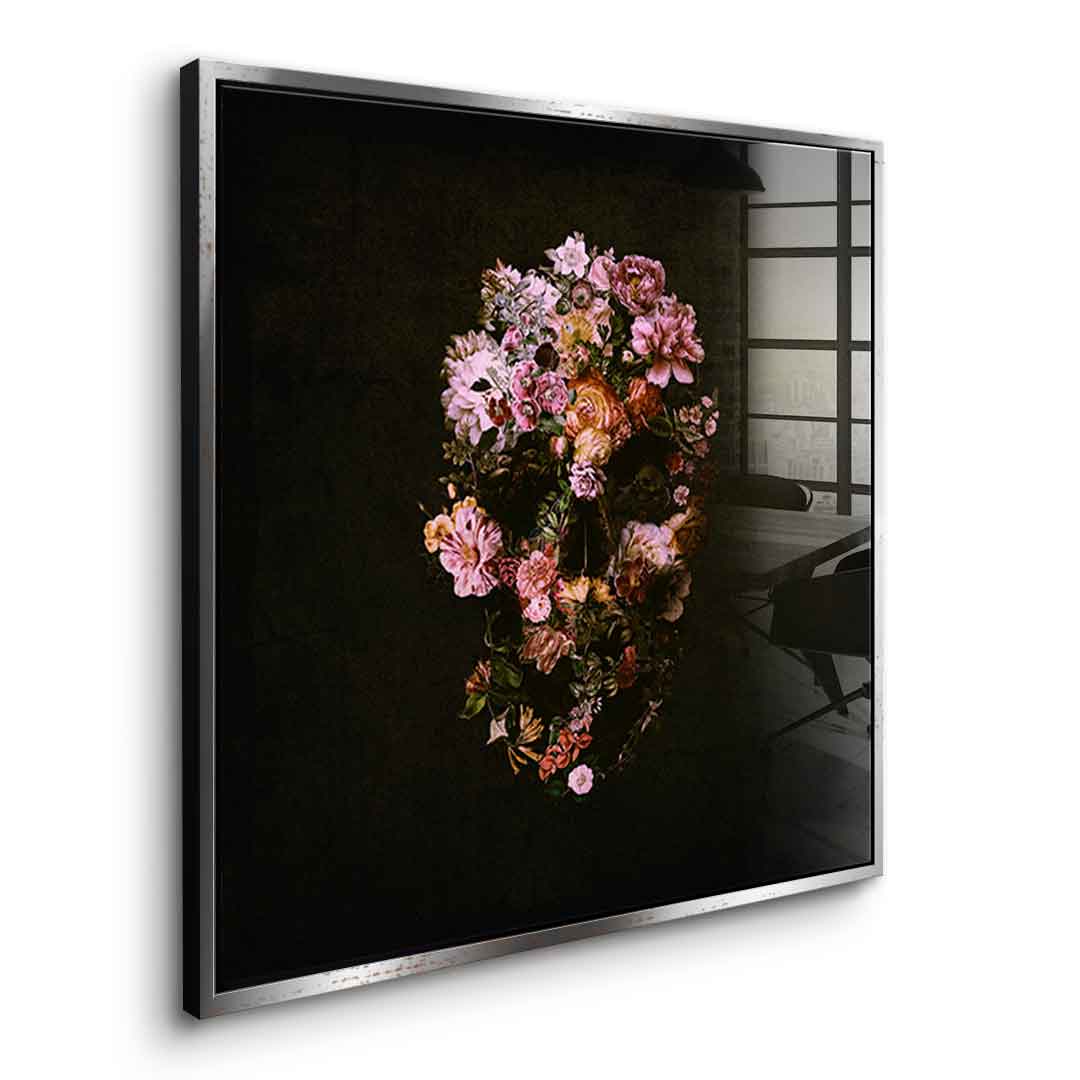 Peachy Skull - Acrylglas