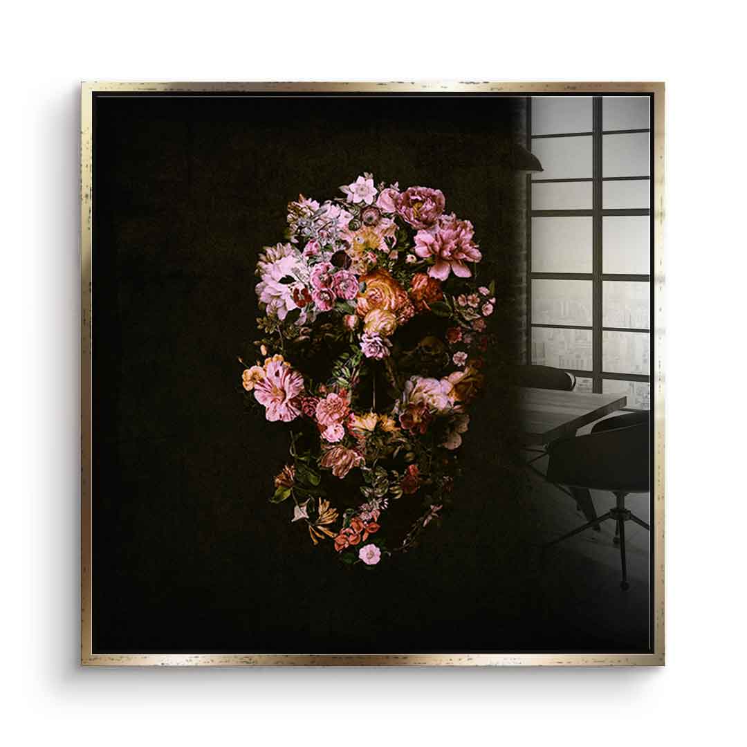 Peachy Skull - Acrylglas