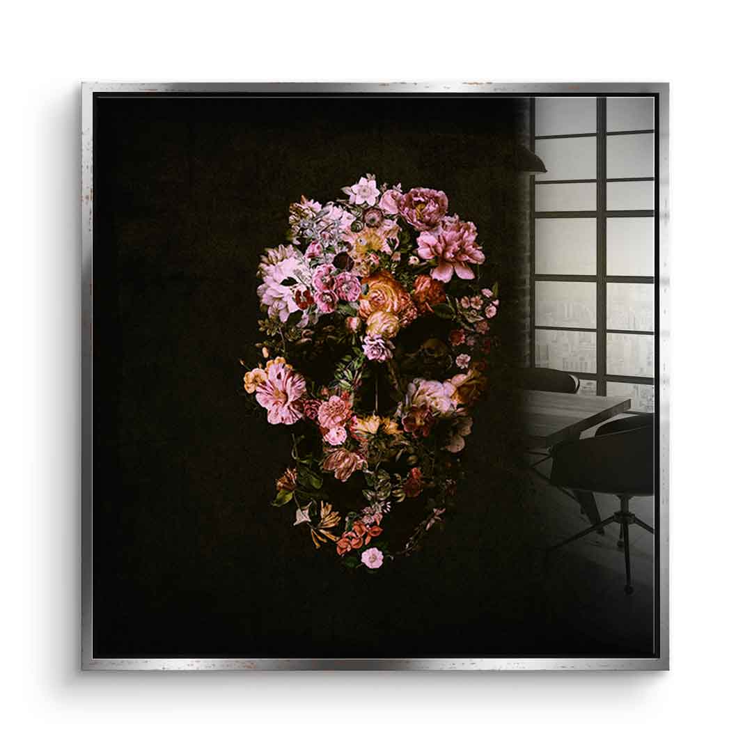 Peachy Skull - Acrylic glass