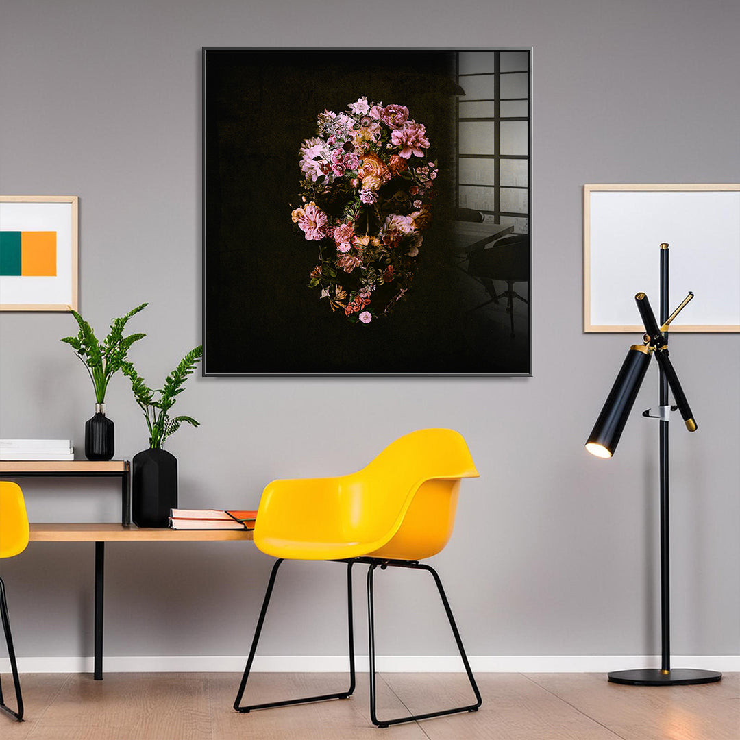 Peachy Skull - Acrylglas