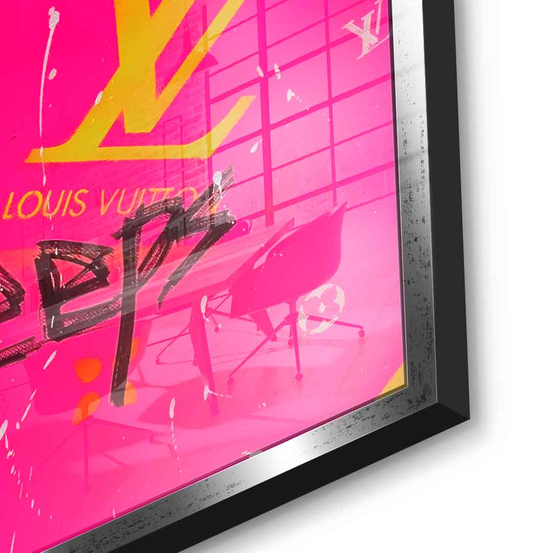 Pink Money Never Sleeps - Acrylic Glass