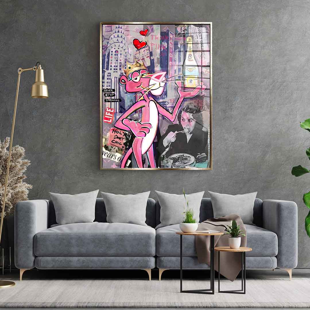 Pink Panther Cristal - Acrylic glass