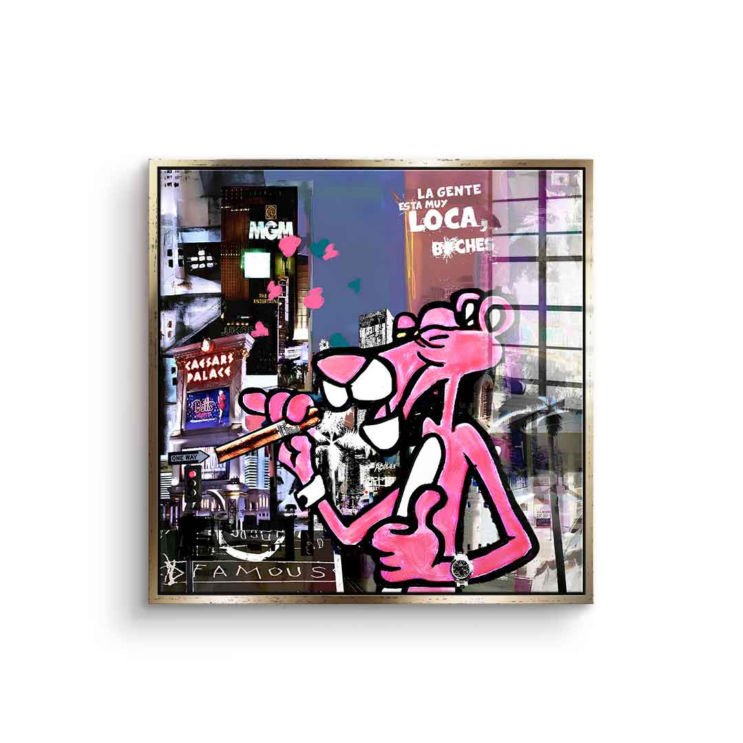 Pink panther muyloca - acrylic glass