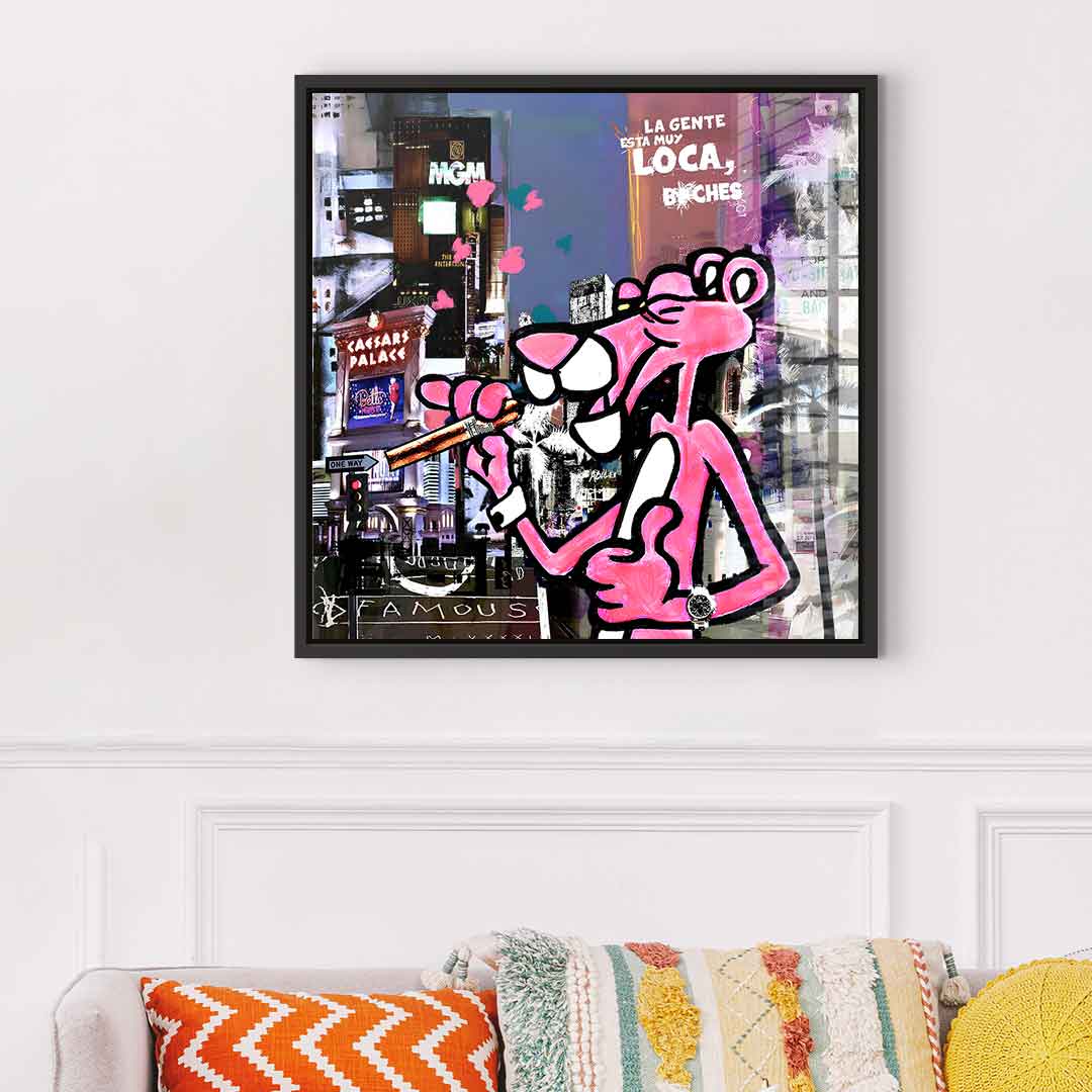 Pink panther muyloca - acrylic glass