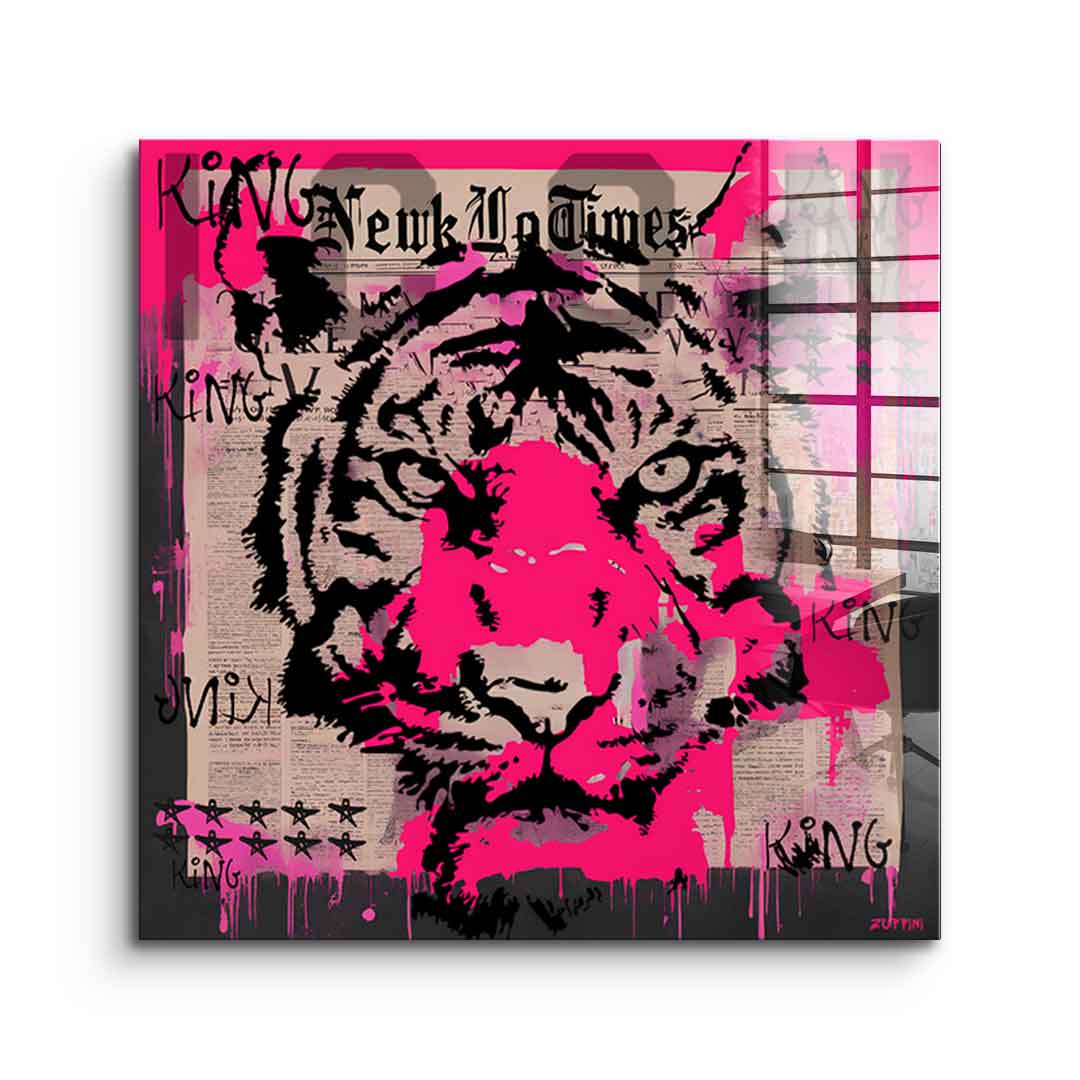 Pink Tiger - acrylic glass