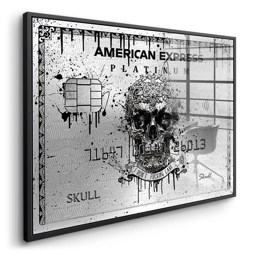 Royal American Express - Platinum Skull - Acrylic glass