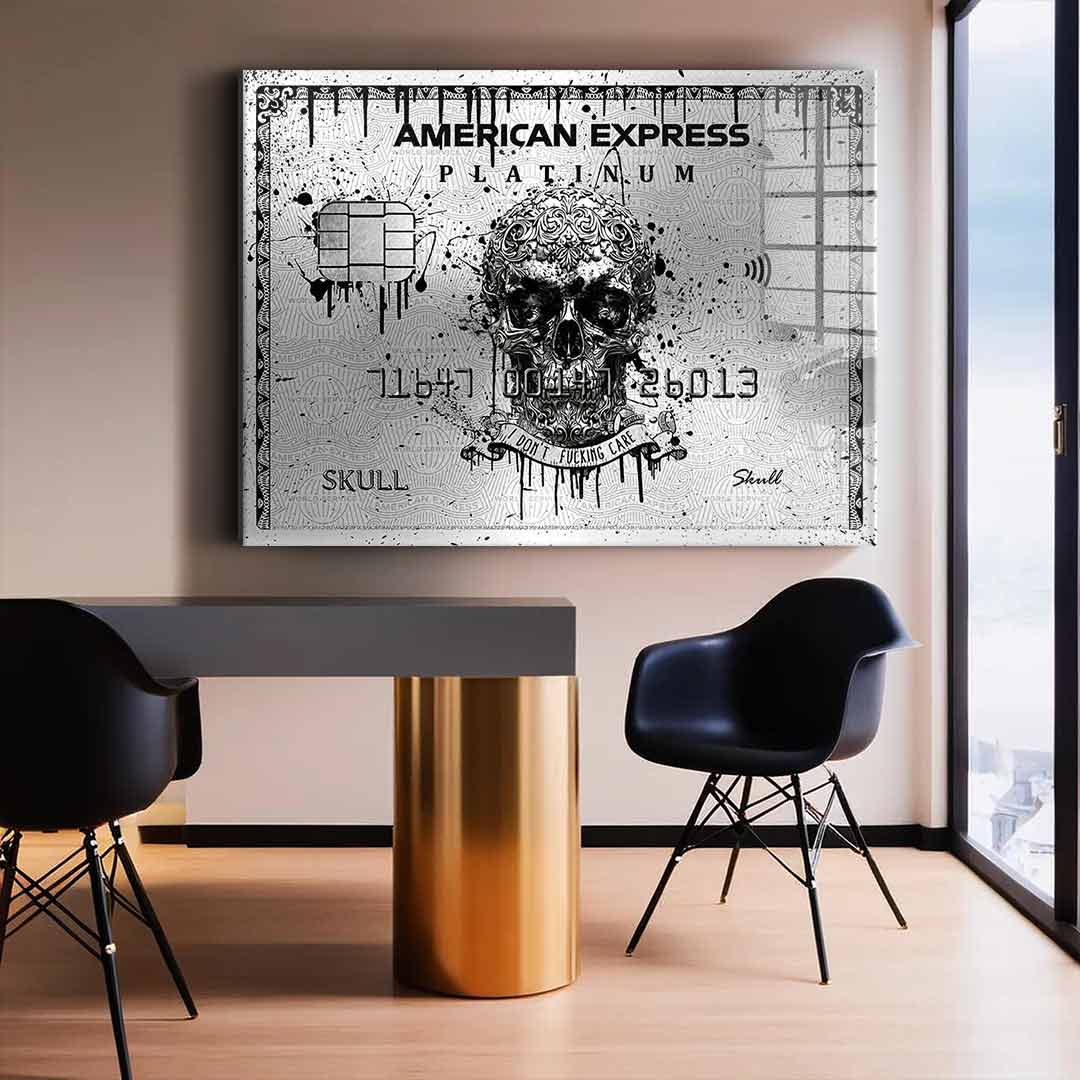 Royal American Express - Platinum Skull - Acrylglas