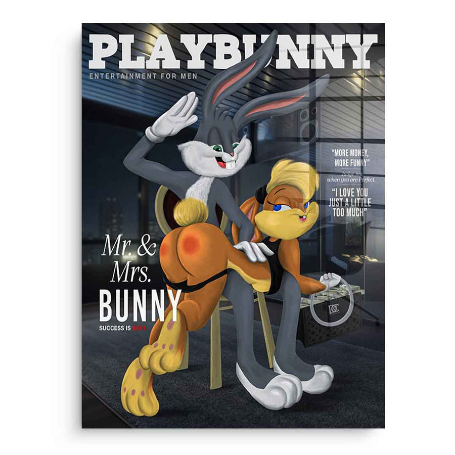 Playbunny - Acrylic glass – front