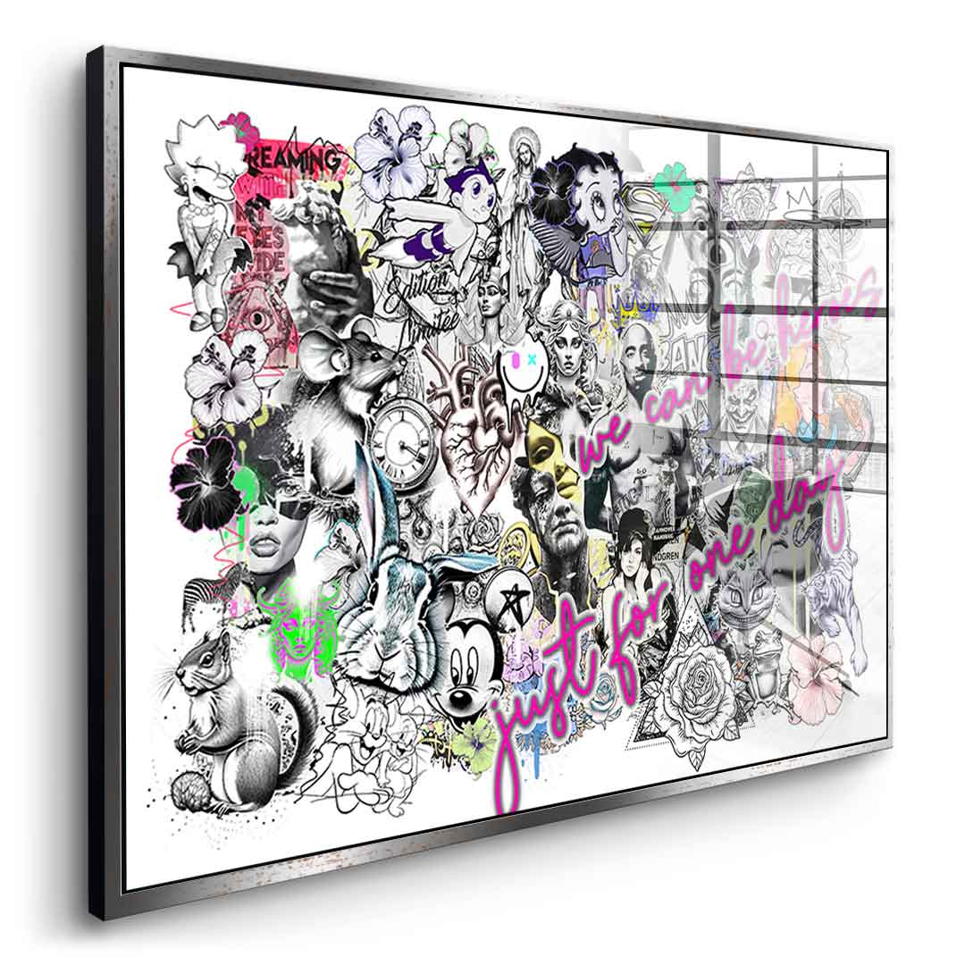 Pop Art Collage - Acrylglas