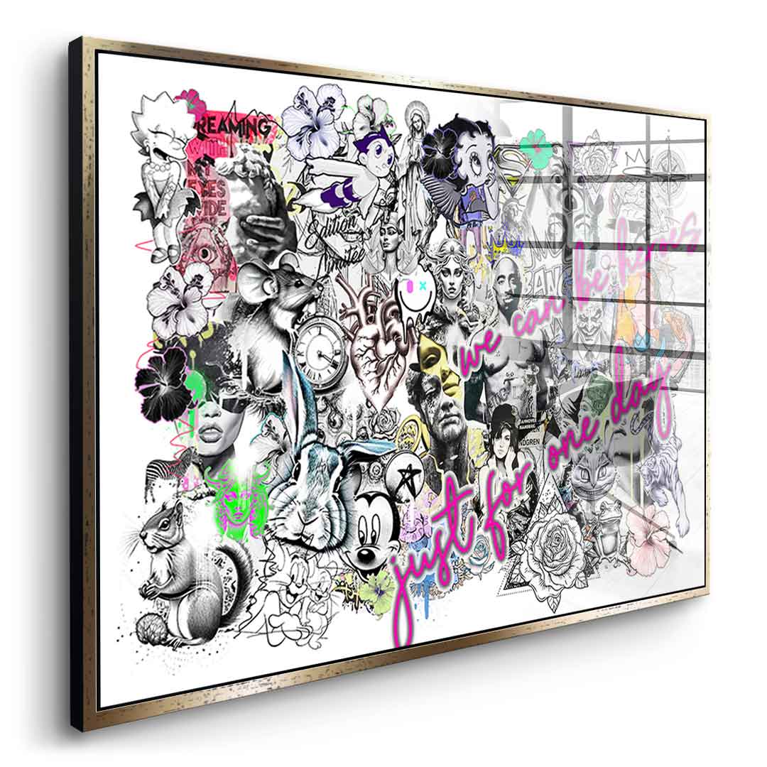 Pop Art Collage - Acrylglas