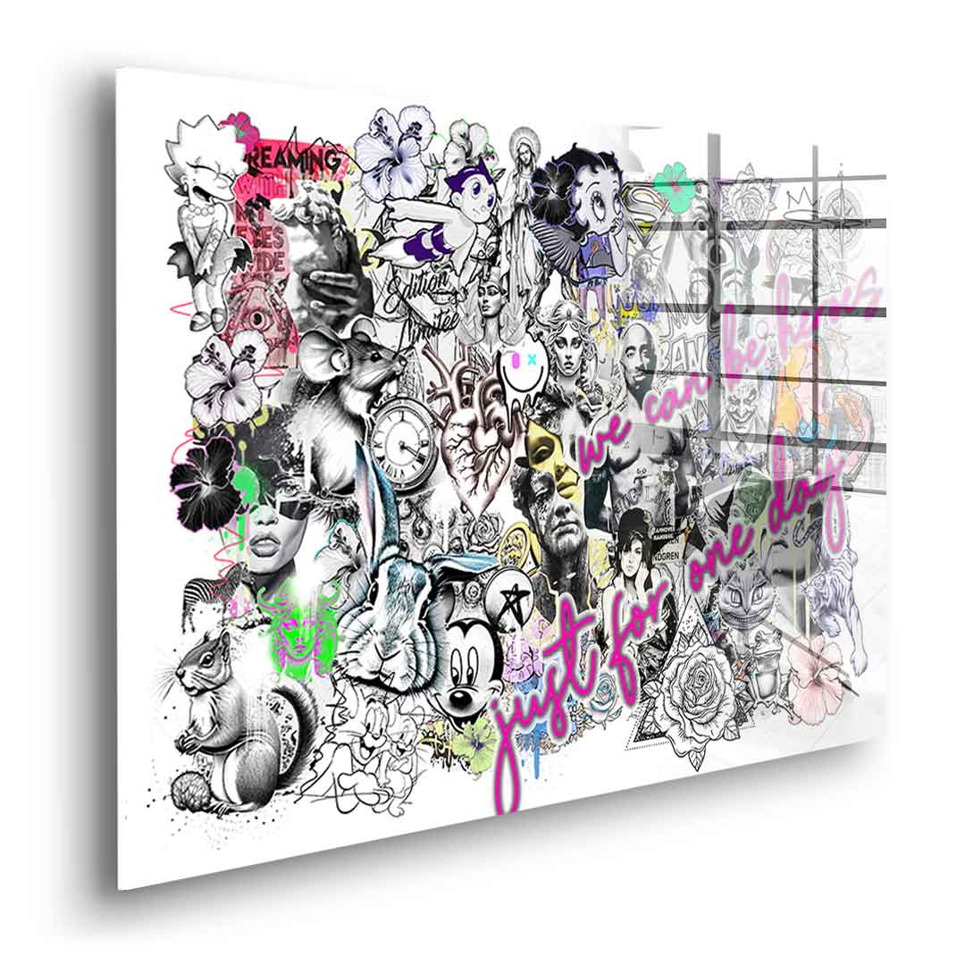 Pop Art Collage - Acrylglas