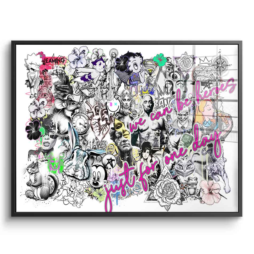 Pop Art Collage - Acrylglas