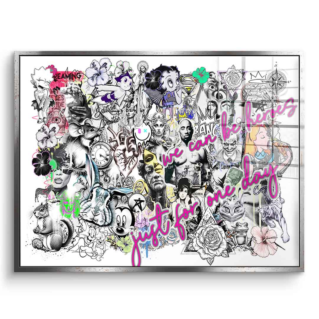 Pop Art Collage - Acrylglas