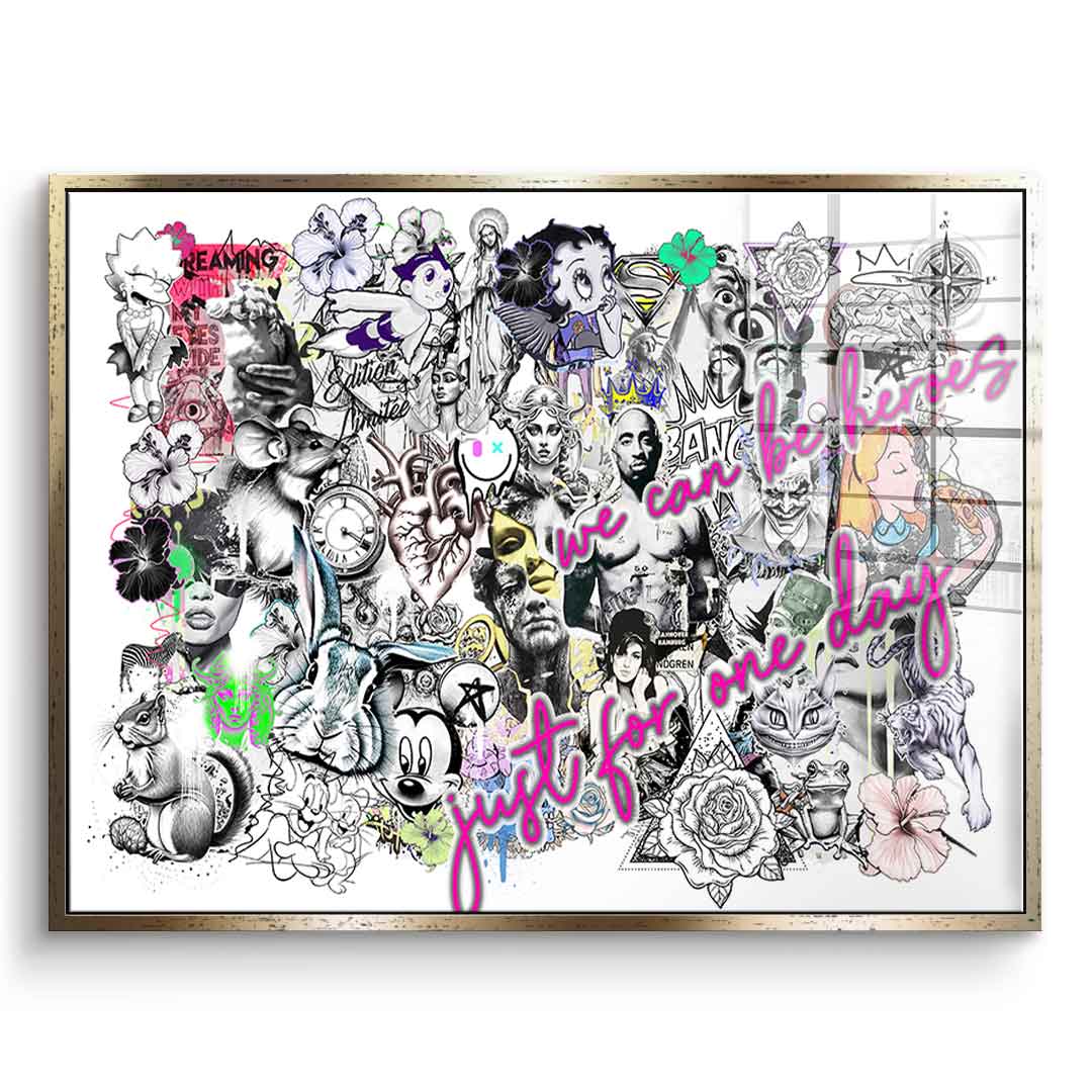 Pop Art Collage - Acrylglas