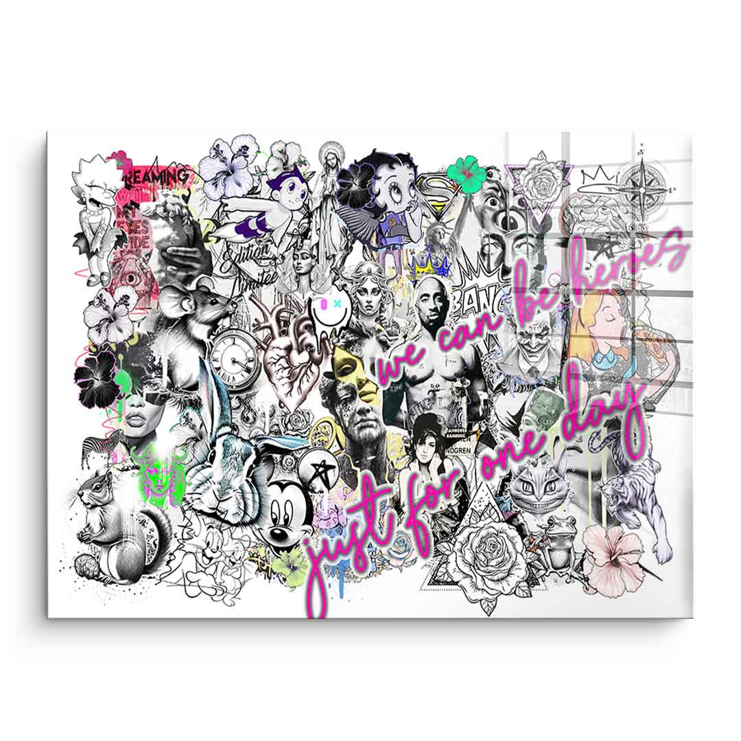 Pop Art Collage - Acrylglas