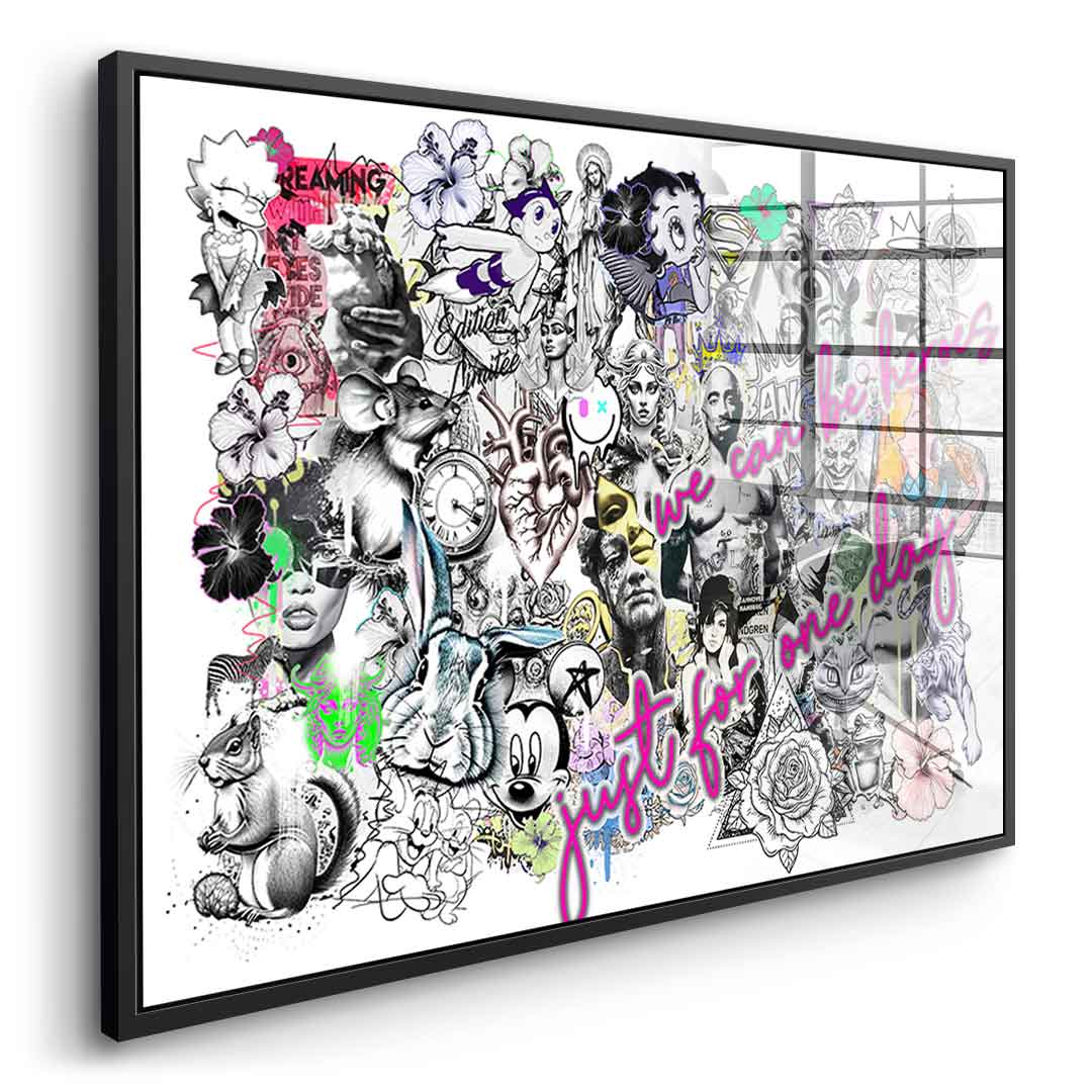 Pop Art Collage - Acrylglas