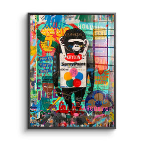 Pop Art Monkey - Acrylglas