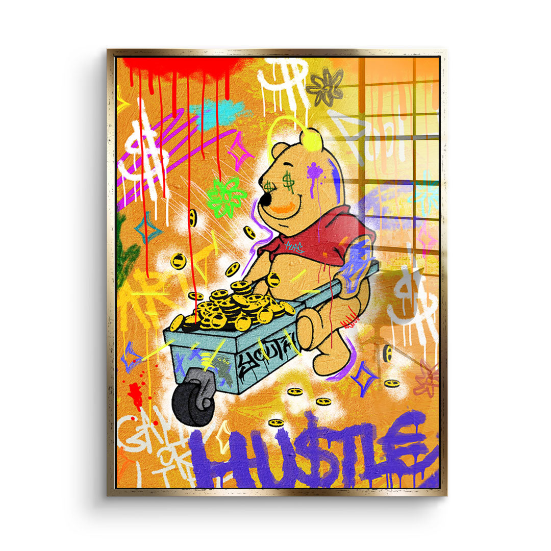 HU$TLE BEAR - Acrylic glass
