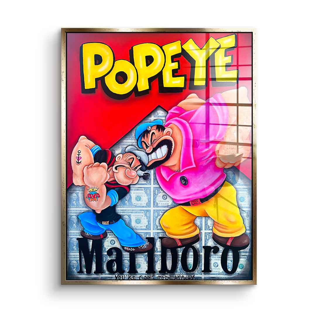 Popeye vs. Bluto - Acrylic glass