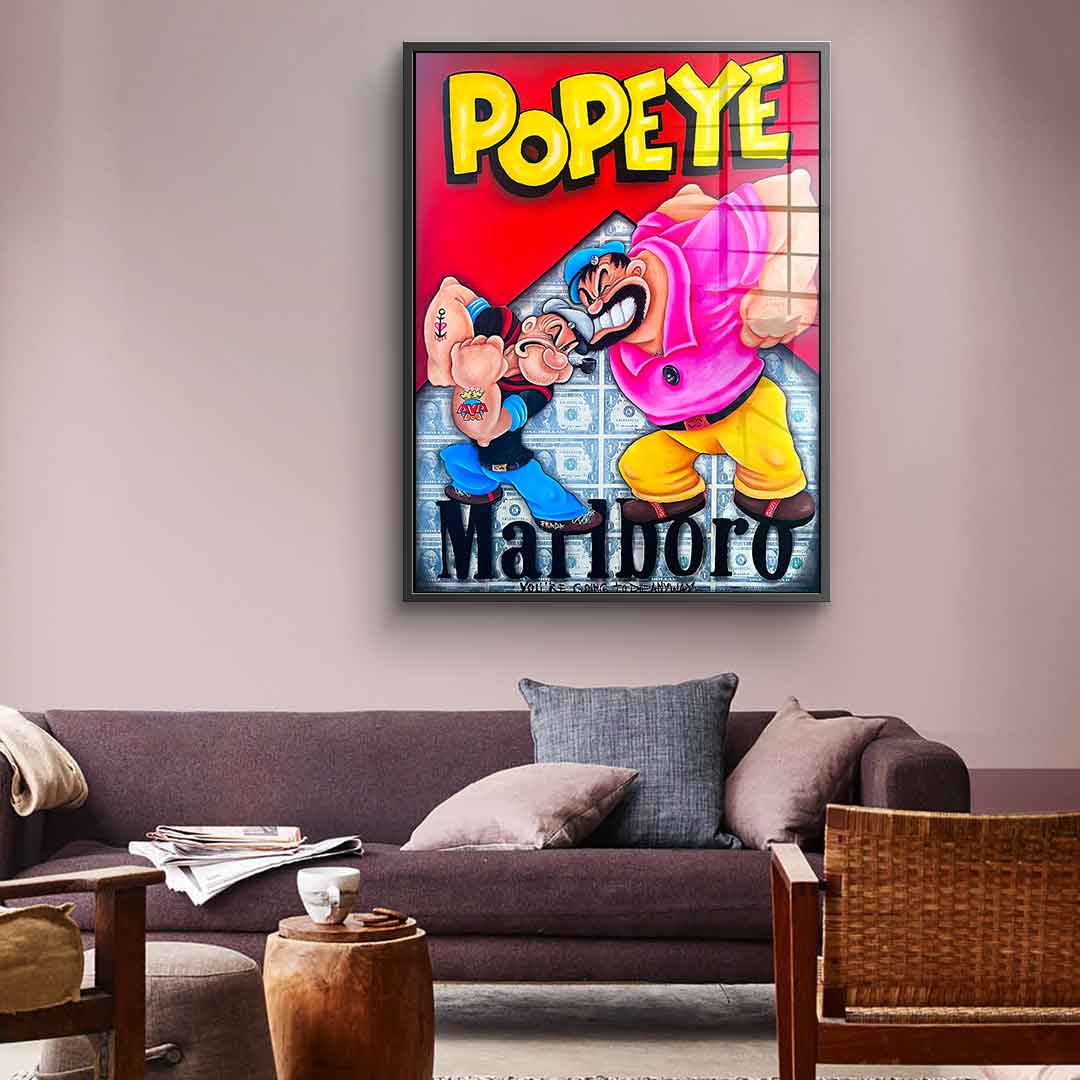 Popeye vs. Bluto - Acrylic glass