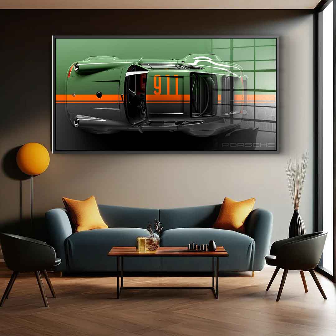 Porsche 911 - acrylic glass