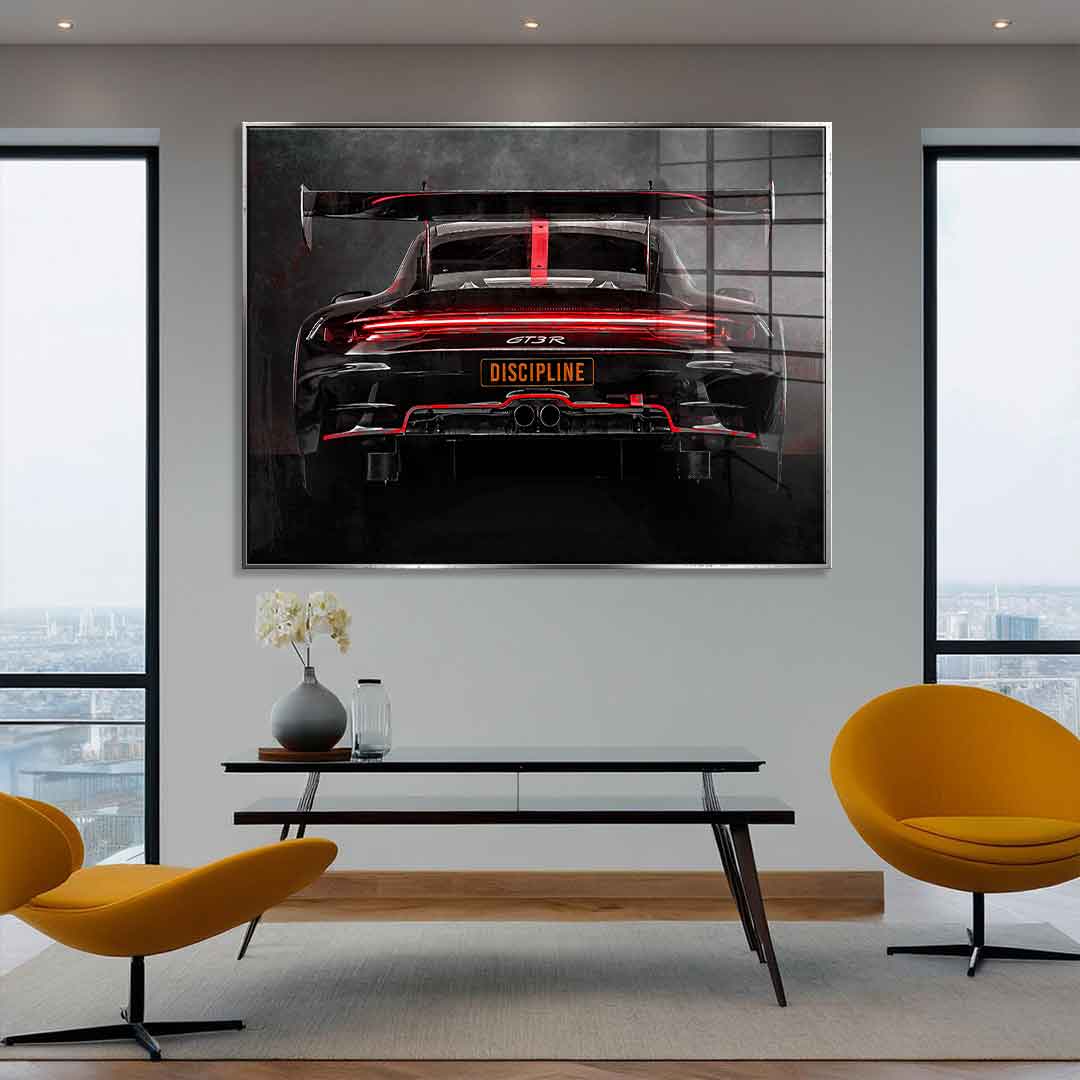 Porsche Backside - Acrylglas