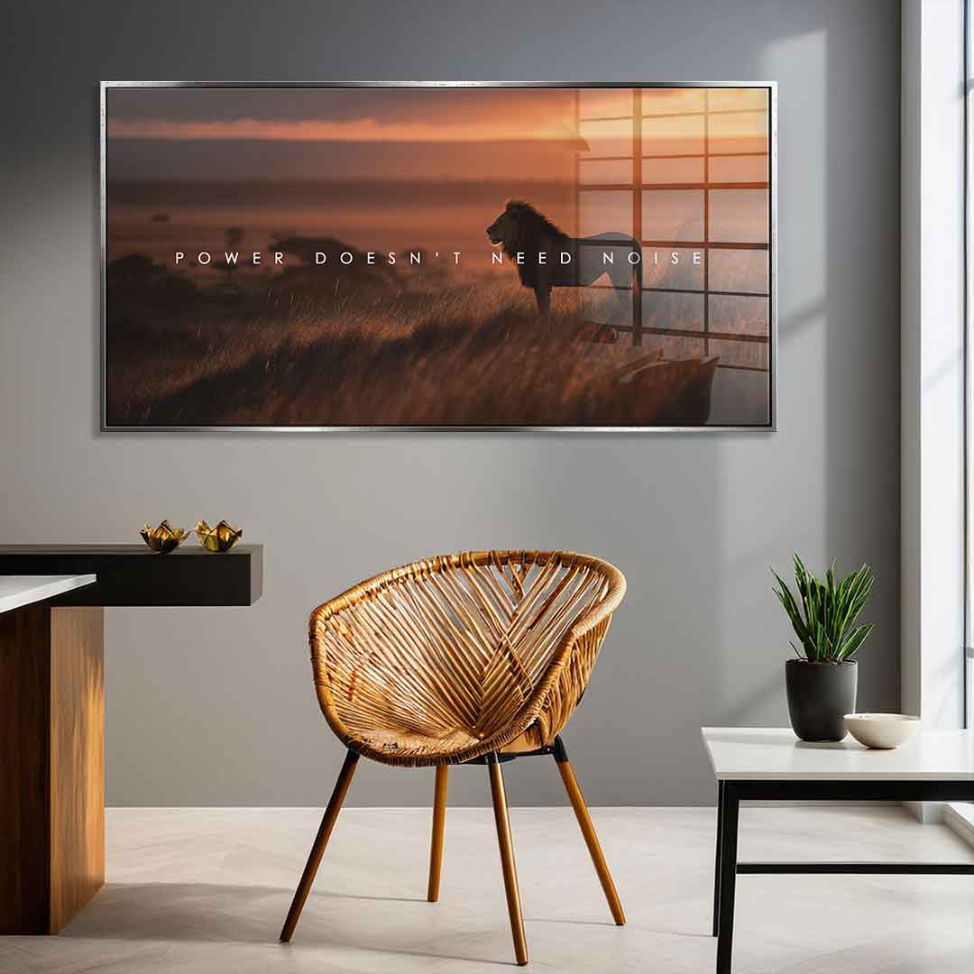 Power Doesn't Need Noise - Acrylglas