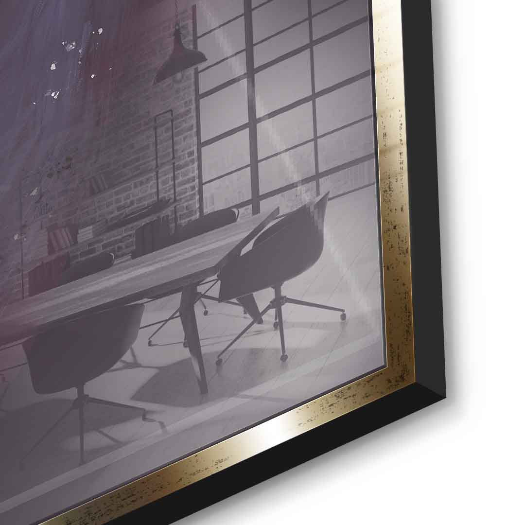 Purple Flower Head - Acrylic glass