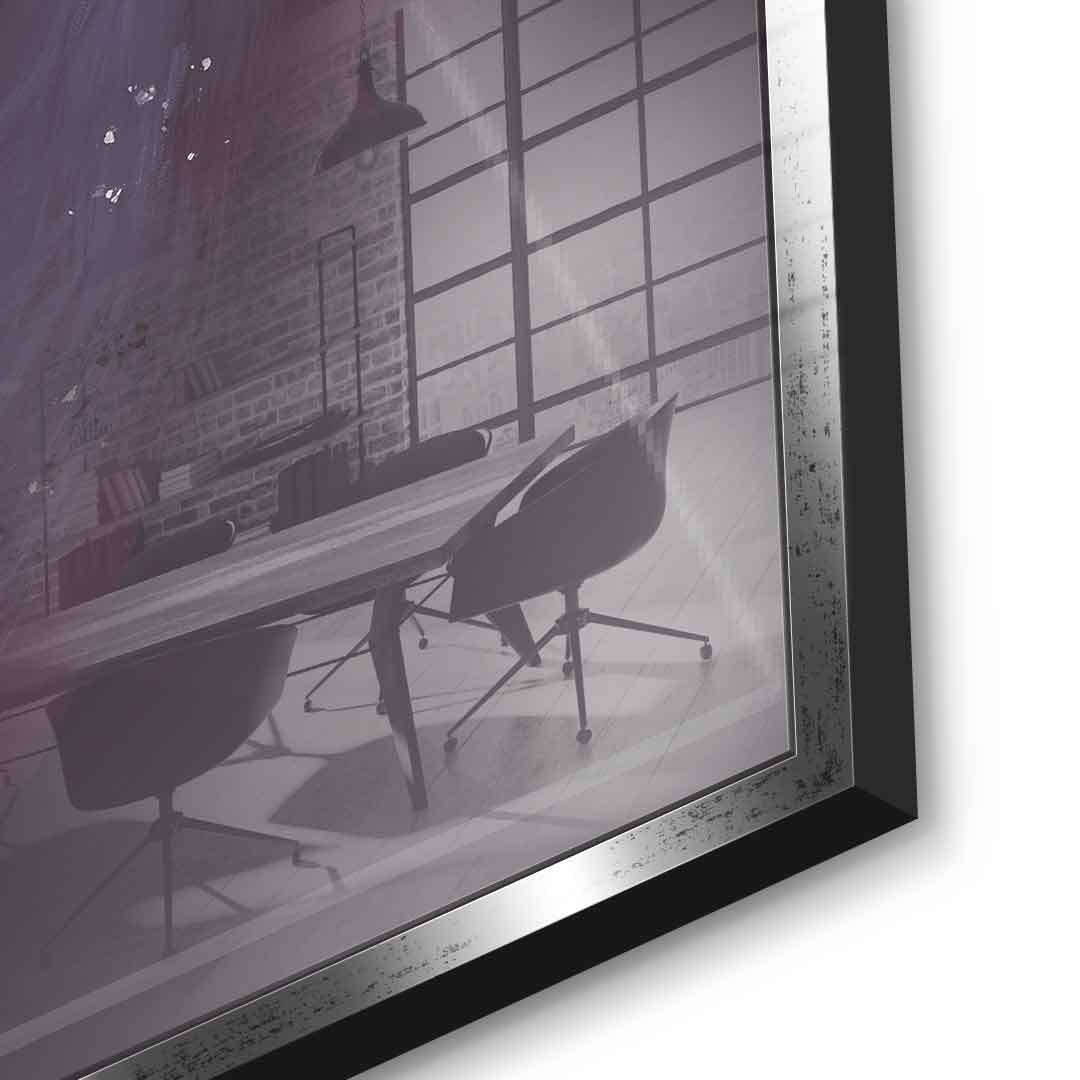 Purple Flower Head - Acrylic glass