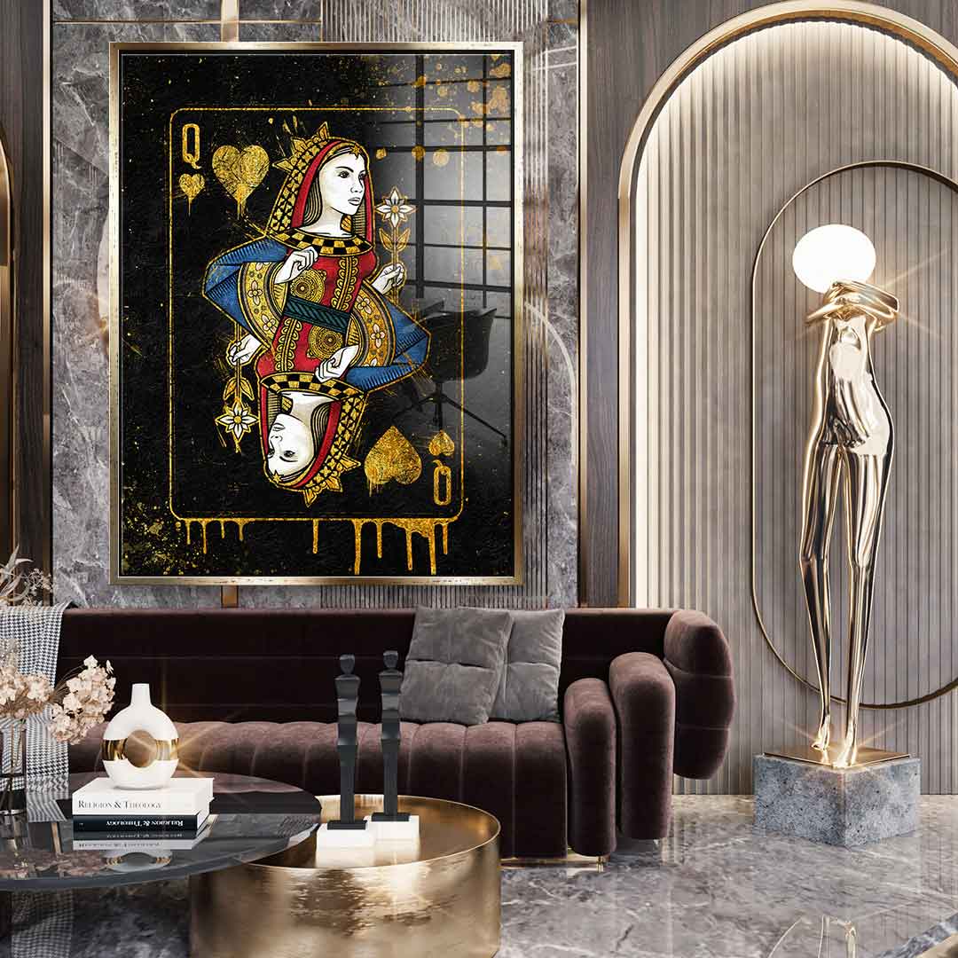 Queen Card - Acrylglas