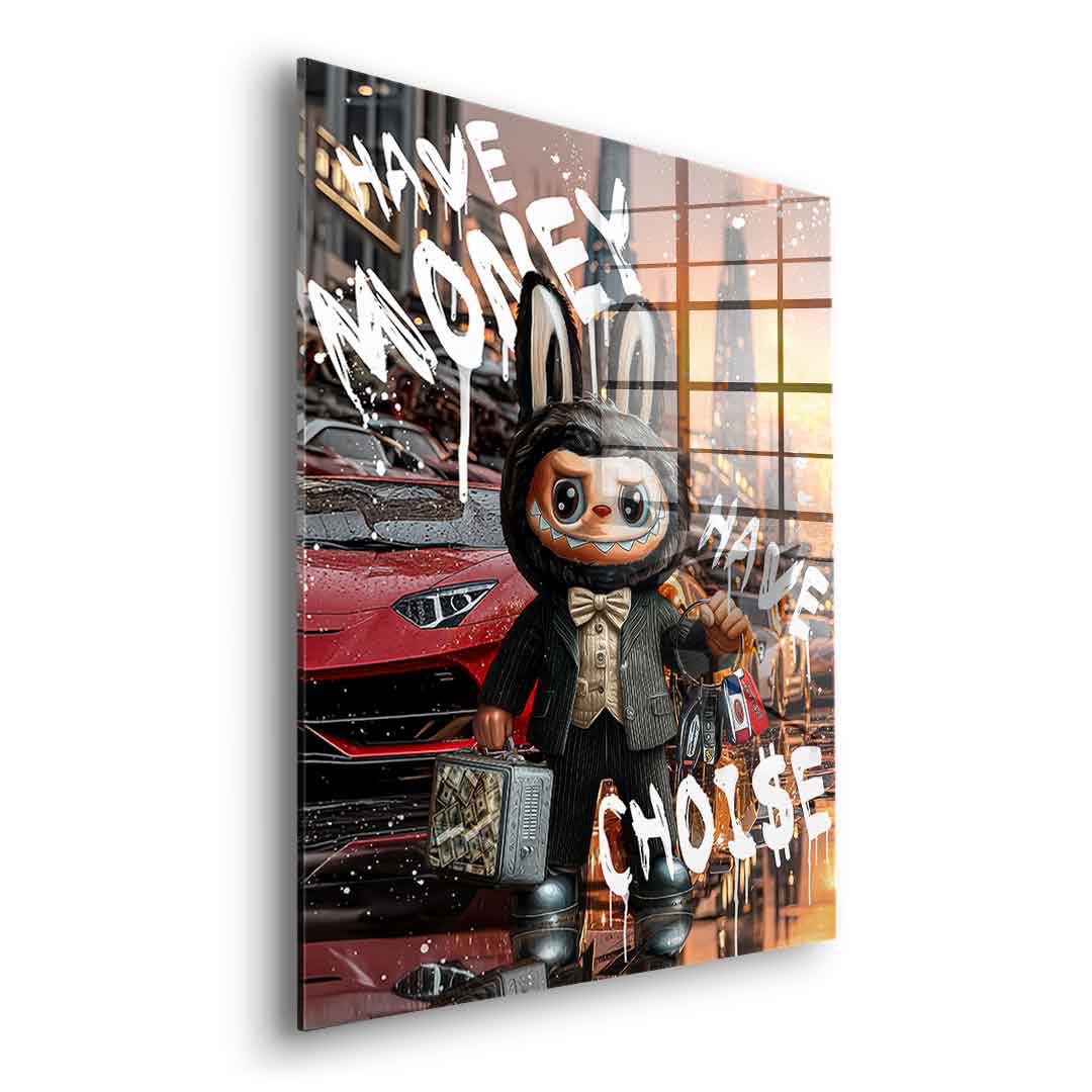 Rich Labubu - Acrylic glass