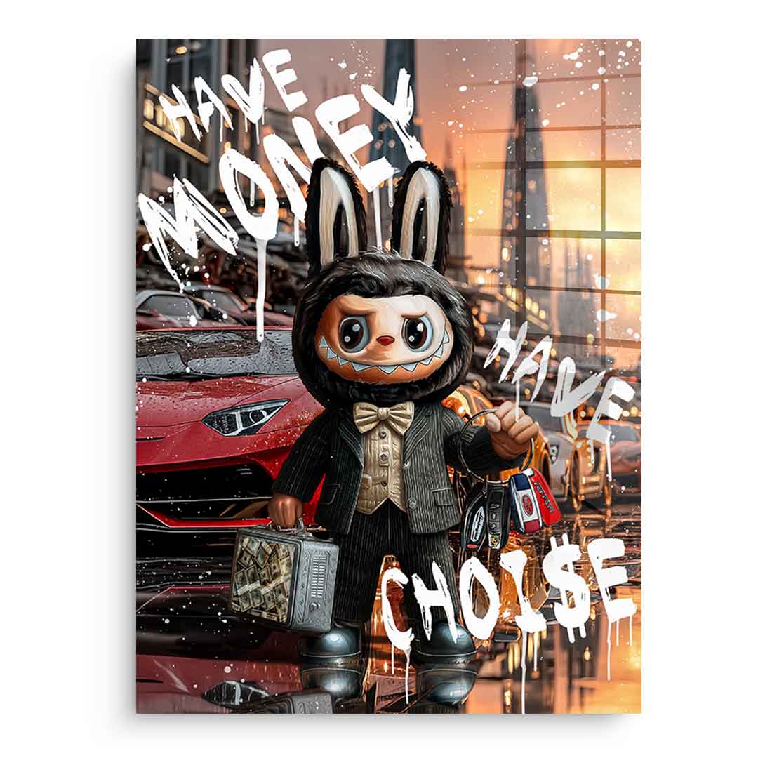 Rich Labubu - Acrylglas