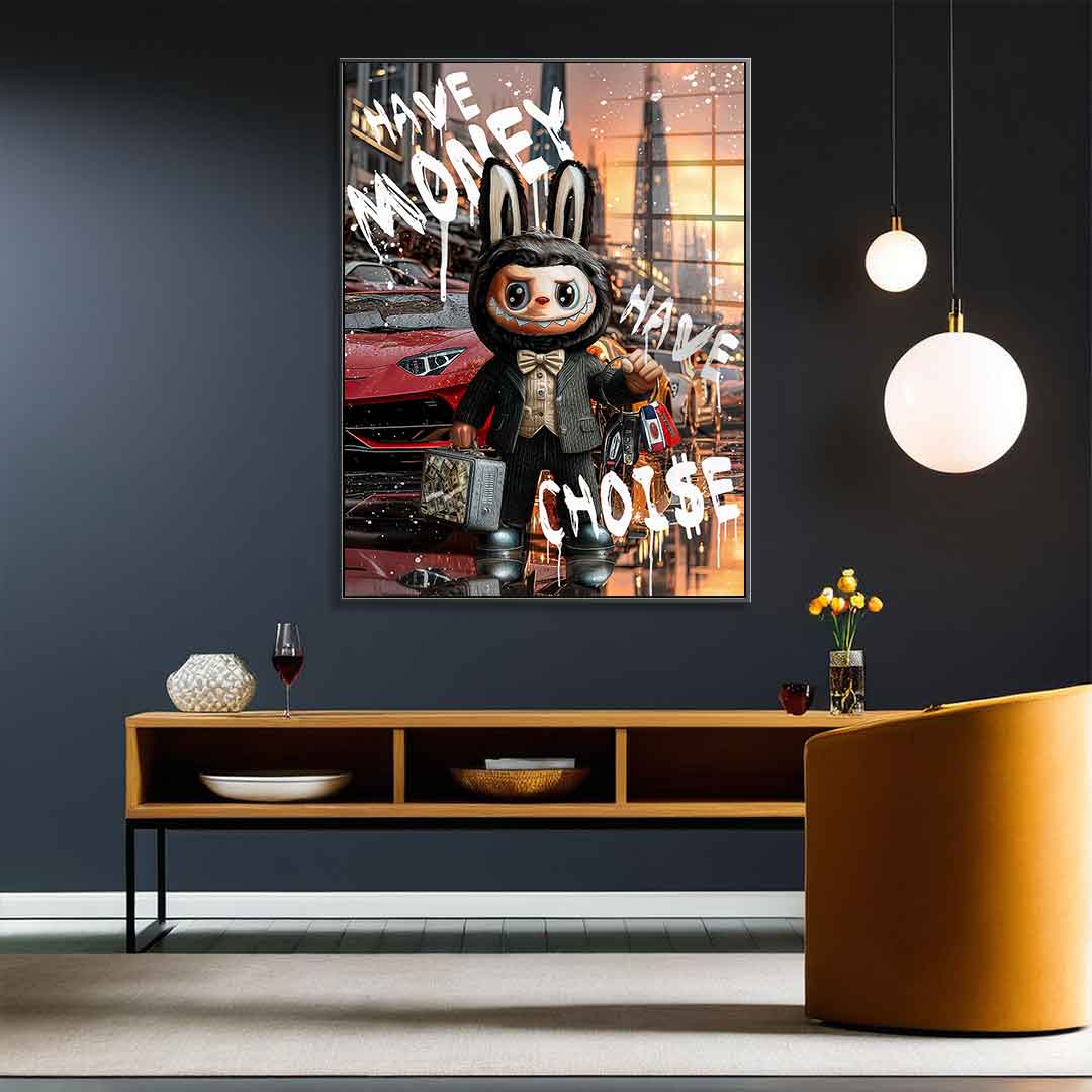 Rich Labubu - Acrylglas