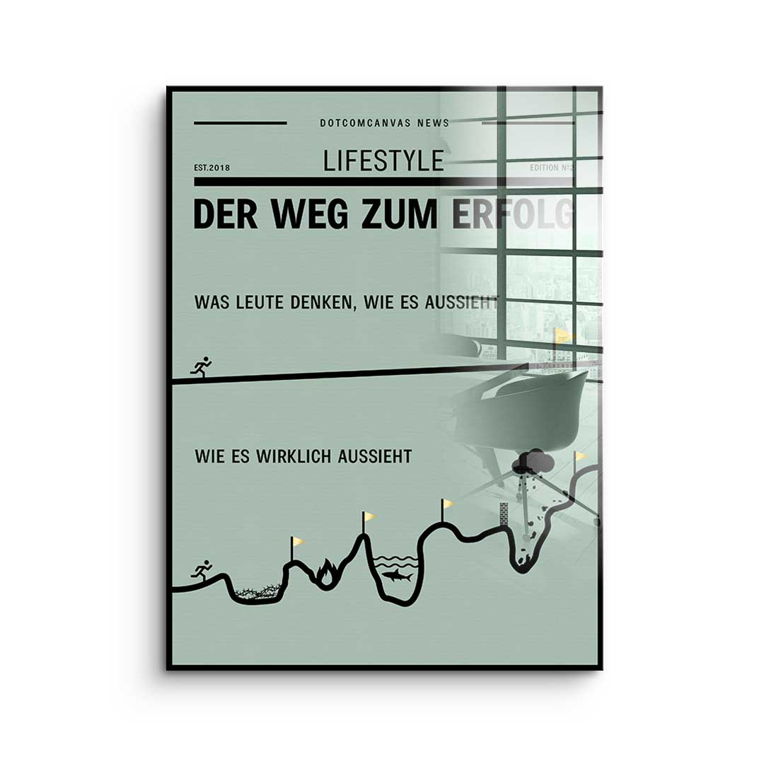 Road to success - Acrylic glass