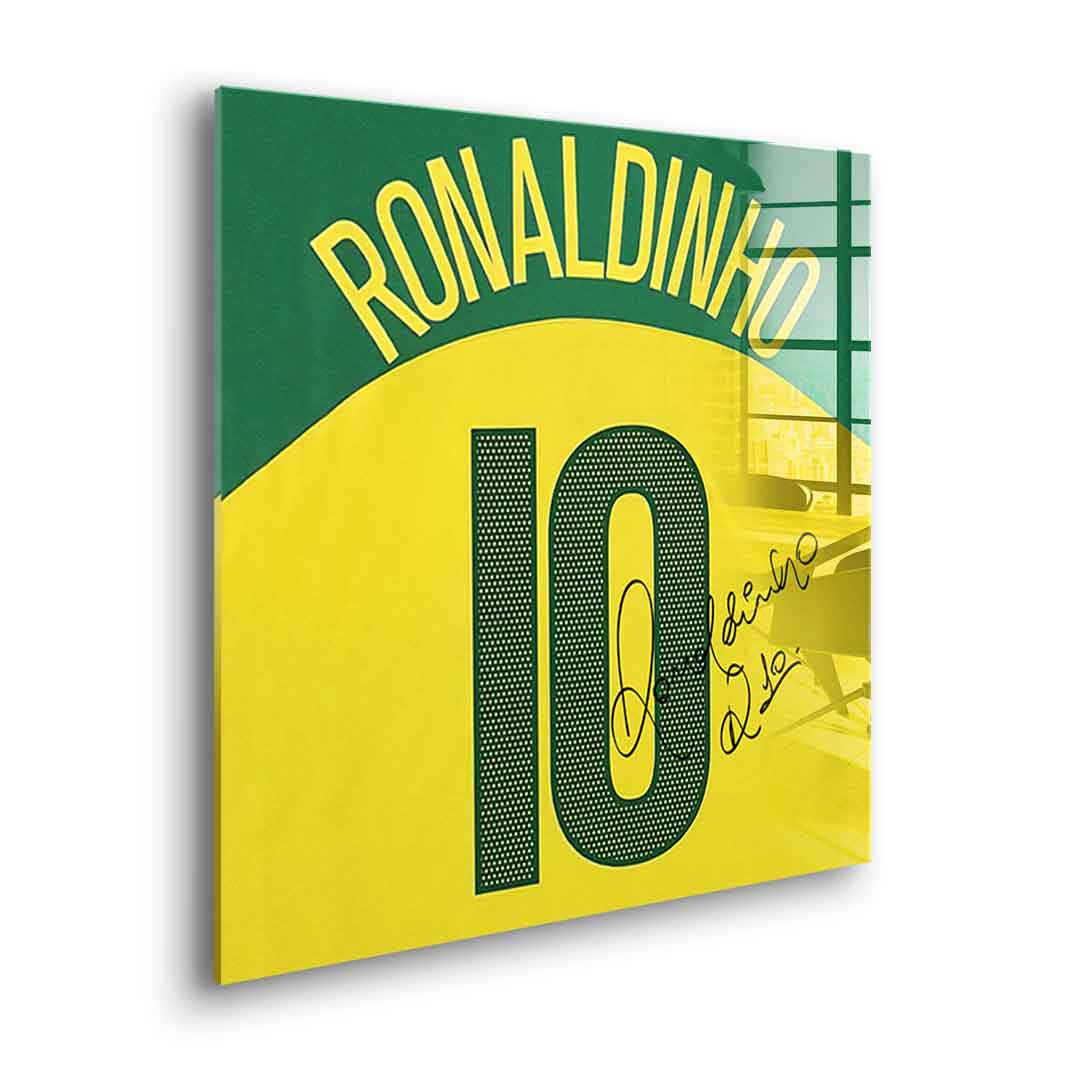 Ronaldinho - Quadrat Edition - Acrylglas