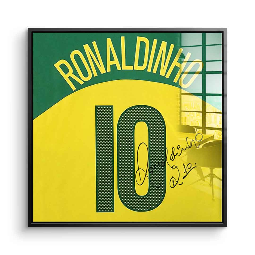 Ronaldinho - Quadrat Edition - Acrylglas