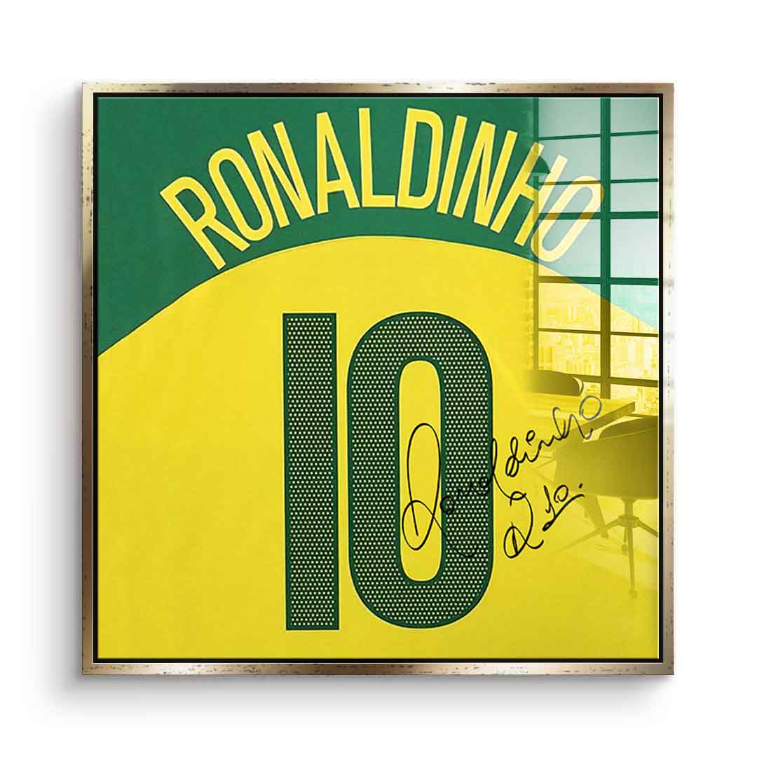 Ronaldinho - Quadrat Edition - Acrylglas