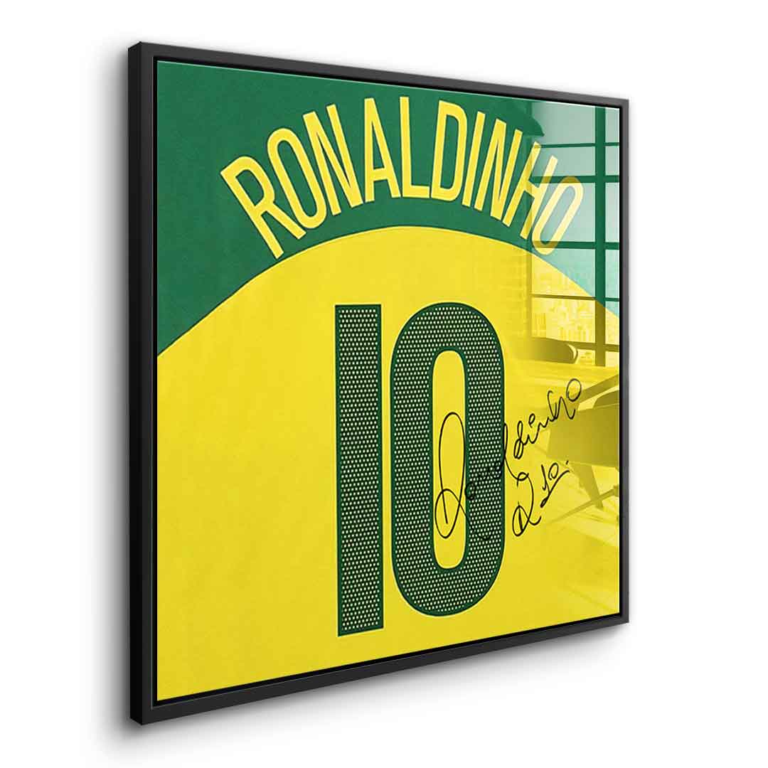 Ronaldinho - Quadrat Edition - Acrylglas