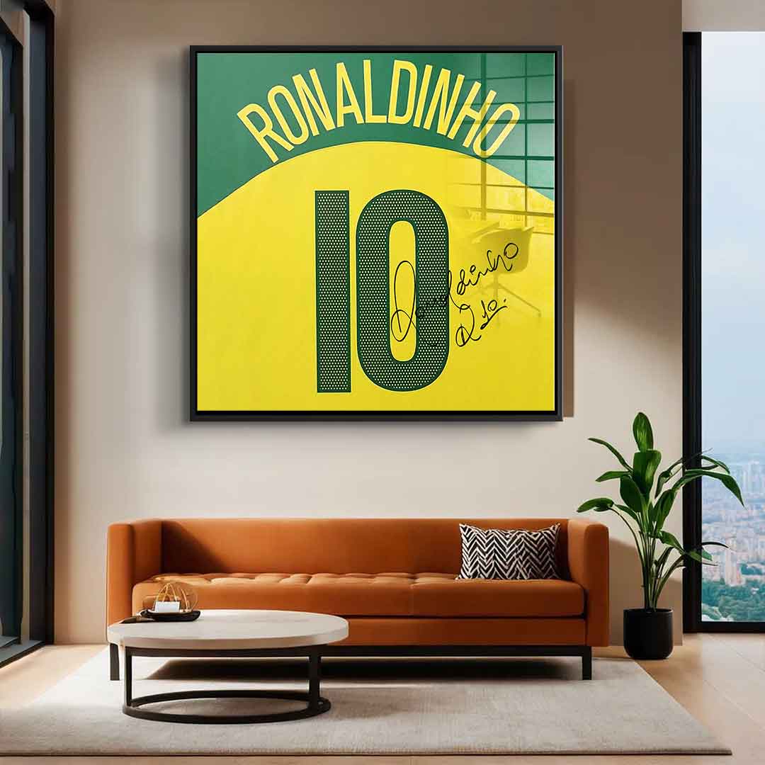 Ronaldinho - Quadrat Edition - Acrylglas