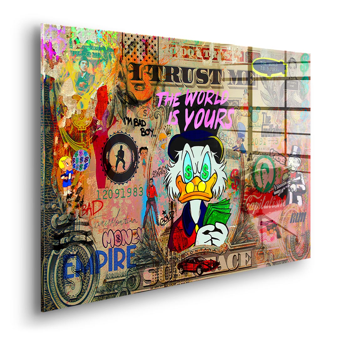 SCROOGE LIFE IS INSANE - Acrylglas