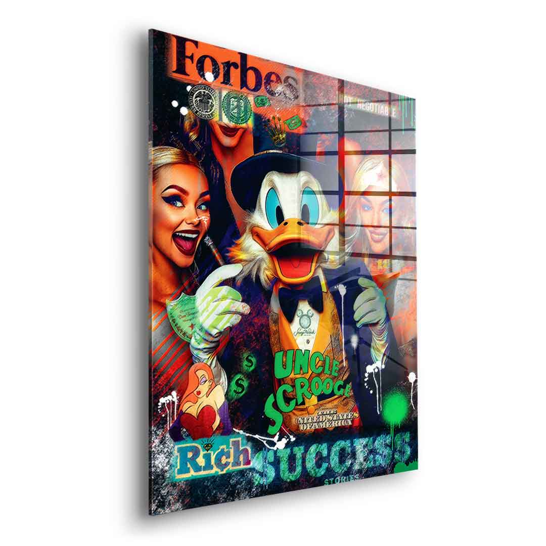 SCROOGE MCDUCK MAN OF STEEL - Acrylglas