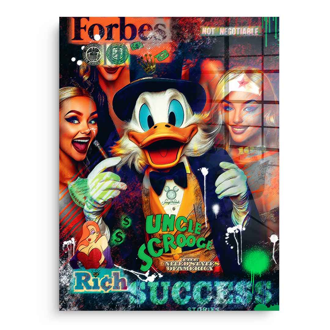 SCROOGE MCDUCK MAN OF STEEL - Acrylglas