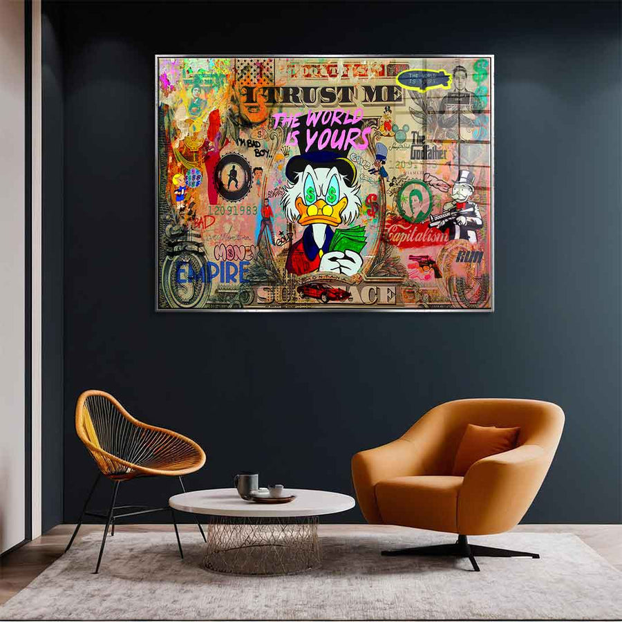 SCROOGE LIFE IS INSANE - Acrylic glass