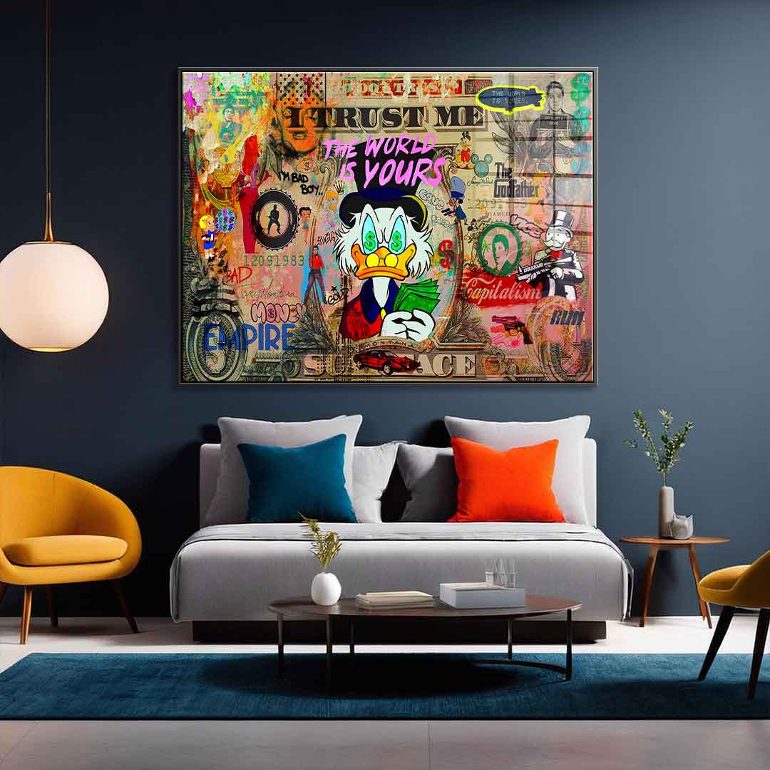 SCROOGE LIFE IS INSANE - Acrylglas