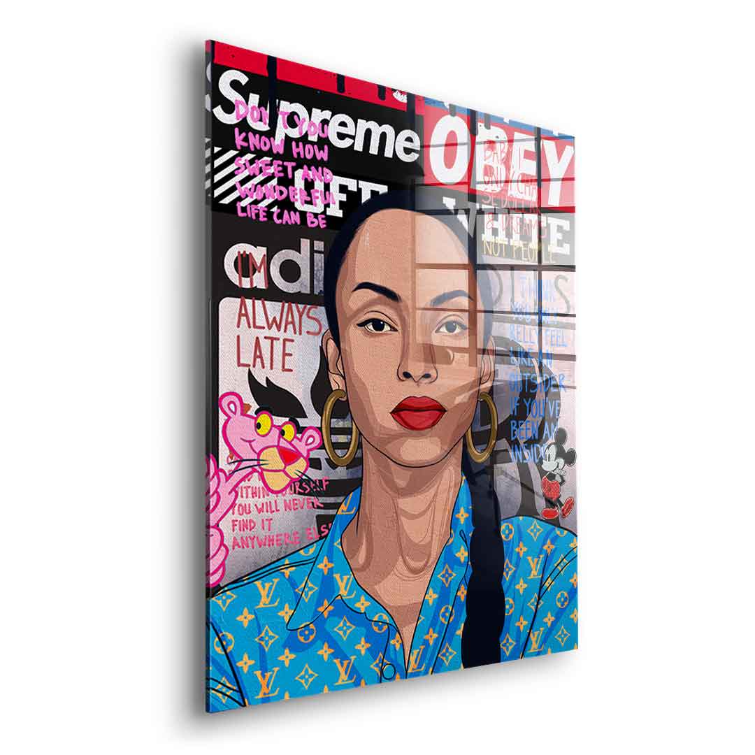 Sade Adu - Acrylic glass