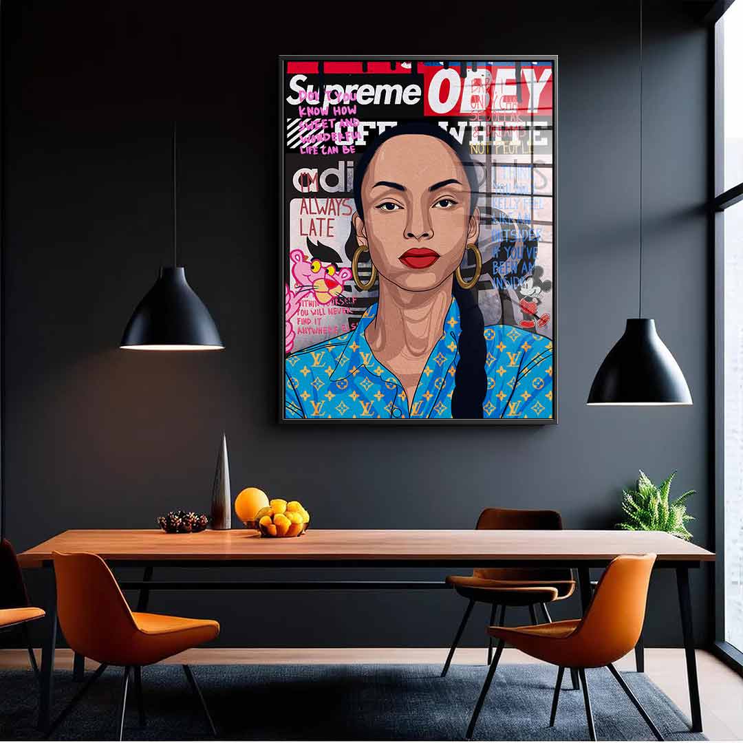 Sade Adu - Acrylic glass