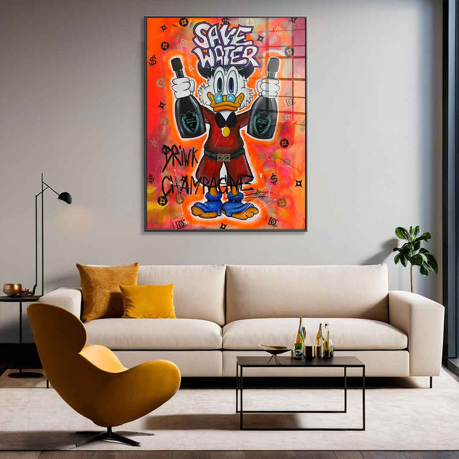 Save Water - Acrylglasbild