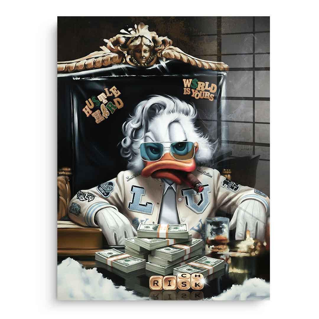 DOTCOMCANVAS Scarface Duck - Blattgold – Frontansicht